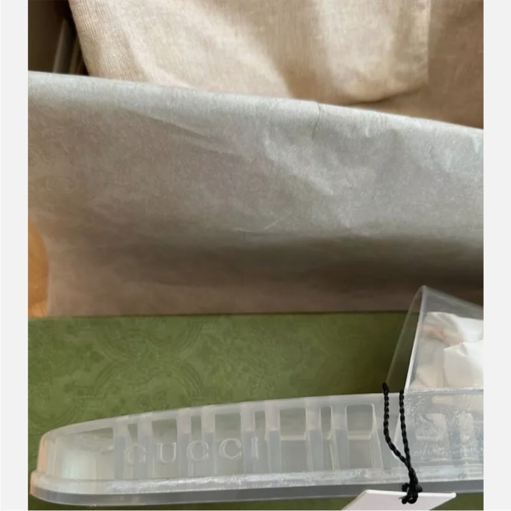 Gucci Transparent Slide Sandals